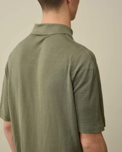 Filo Di Scozia Knitted Polo Shirt^C.P. Company Fashion