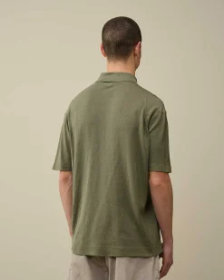 Filo Di Scozia Knitted Polo Shirt^C.P. Company Fashion