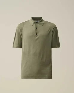 Filo Di Scozia Knitted Polo Shirt^C.P. Company Fashion