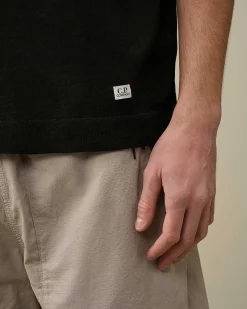 Filo Di Scozia Knitted Polo Shirt^C.P. Company Cheap