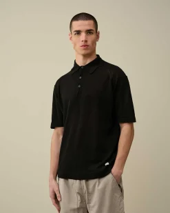 Filo Di Scozia Knitted Polo Shirt^C.P. Company Cheap