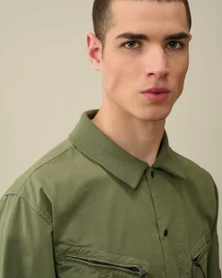 Gabardine Buttoned Shirt^C.P. Company Cheap
