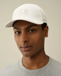 Gabardine Logo Cap^C.P. Company Discount