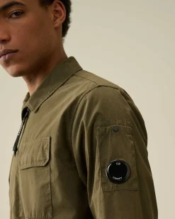Gabardine Zipped Shirt^C.P. Company Cheap