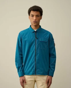 Gabardine Zipped Shirt^C.P. Company Hot