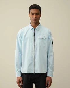 Gabardine Zipped Shirt^C.P. Company Flash Sale