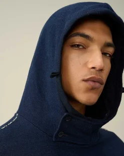 Indigo Fleece Hoodie^C.P. Company Hot