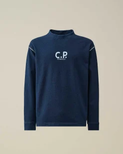 Indigo Fleece Sweatshirt^C.P. Company Discount