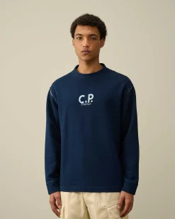Indigo Fleece Sweatshirt^C.P. Company Discount