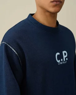 Indigo Fleece Sweatshirt^C.P. Company Discount