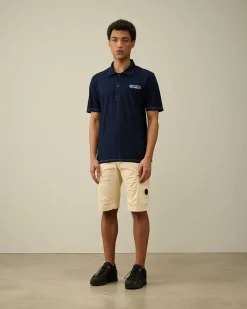 Indigo Jersey Polo Shirt^C.P. Company Hot