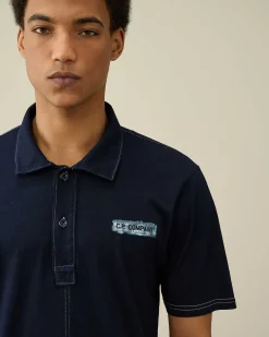 Indigo Jersey Polo Shirt^C.P. Company Hot