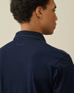 Indigo Jersey Polo Shirt^C.P. Company Hot