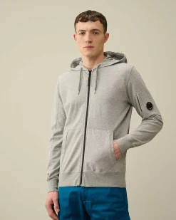 Light Fleece Zipped Hoodie^C.P. Company Flash Sale