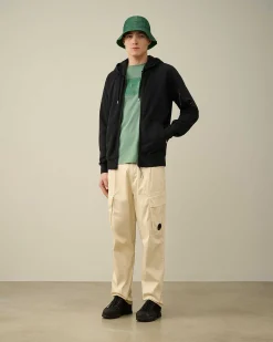 Light Fleece Zipped Hoodie^C.P. Company Shop