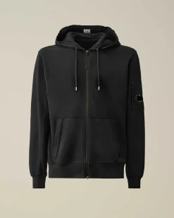 Light Fleece Zipped Hoodie^C.P. Company Shop