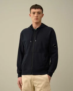 Light Fleece Zipped Hoodie^C.P. Company Best