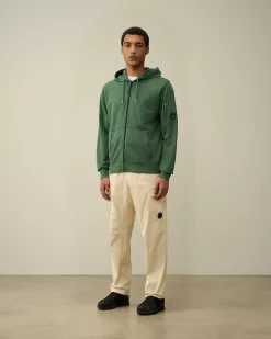 Light Fleece Zipped Hoodie^C.P. Company Shop