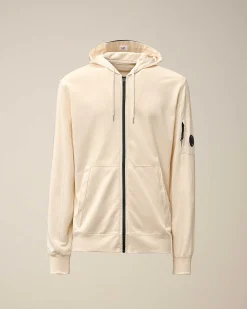 Light Fleece Zipped Hoodie^C.P. Company Store