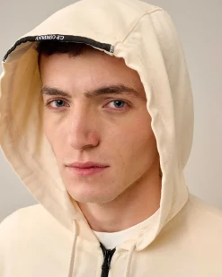 Light Fleece Zipped Hoodie^C.P. Company Store