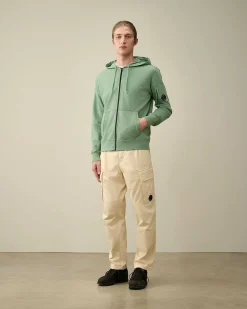 Light Fleece Zipped Hoodie^C.P. Company Shop