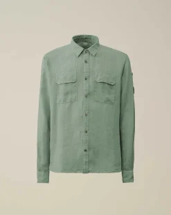 Linen Pocket Shirt^C.P. Company Store