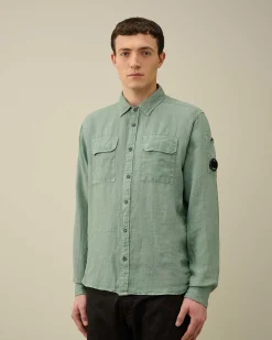 Linen Pocket Shirt^C.P. Company Store