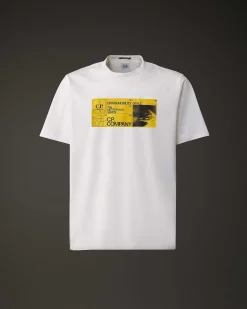 Metropolis Series Mercerized Jersey Urban Mobility T-Shirt^C.P. Company Best Sale