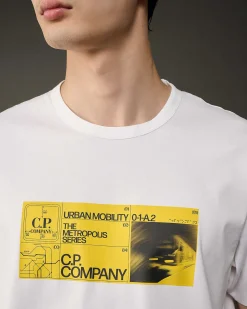 Metropolis Series Mercerized Jersey Urban Mobility T-Shirt^C.P. Company Best Sale