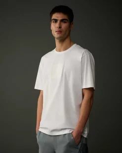 Metropolis Series Mercerized Jersey Logo Badge T-Shirt^C.P. Company Fashion