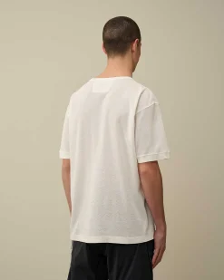 Piquet Waffle Logo T-Shirt^C.P. Company Clearance