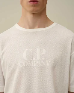 Piquet Waffle Logo T-Shirt^C.P. Company Clearance