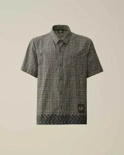 Popeline Baja Print Shirt^C.P. Company Store