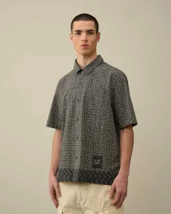 Popeline Baja Print Shirt^C.P. Company Store