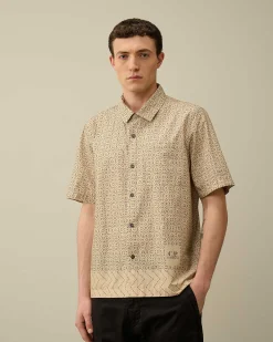 Popeline Baja Print Shirt^C.P. Company Online