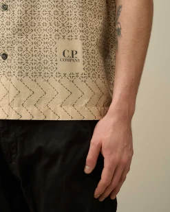 Popeline Baja Print Shirt^C.P. Company Online