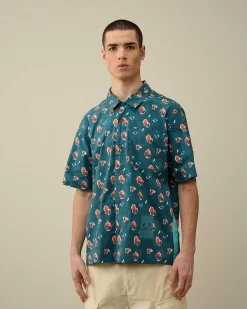 Popeline Sponged Print Shirt^C.P. Company Hot
