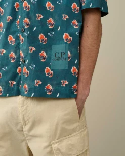 Popeline Sponged Print Shirt^C.P. Company Hot