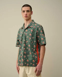 Popeline Sponged Print Shirt^C.P. Company Sale