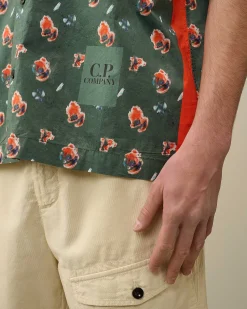 Popeline Sponged Print Shirt^C.P. Company Sale