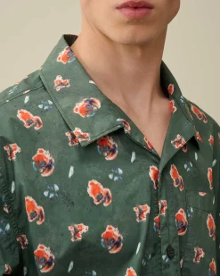 Popeline Sponged Print Shirt^C.P. Company Sale