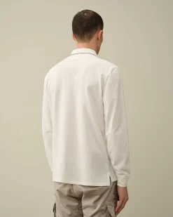 Stretch Piquet Regular Long Sleeved Polo Shirt^C.P. Company Online