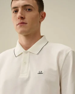 Stretch Piquet Regular Long Sleeved Polo Shirt^C.P. Company Online