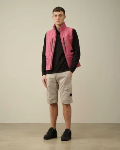 Stretch Piquet Regular Long Sleeved Polo Shirt^C.P. Company Clearance