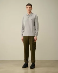 Stretch Piquet Regular Long Sleeved Polo Shirt^C.P. Company Store