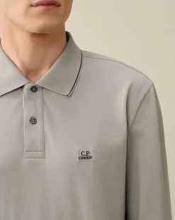 Stretch Piquet Regular Long Sleeved Polo Shirt^C.P. Company Store