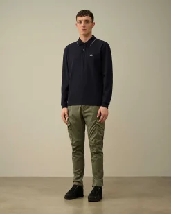 Stretch Piquet Regular Long Sleeved Polo Shirt^C.P. Company Best