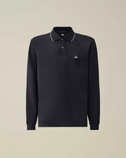 Stretch Piquet Regular Long Sleeved Polo Shirt^C.P. Company Best