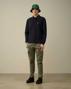 Stretch Piquet Regular Long Sleeved Polo Shirt^C.P. Company Best