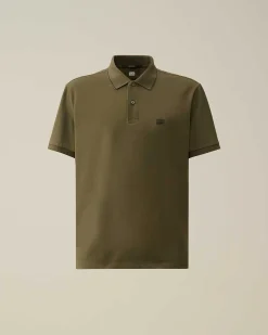 Stretch Piquet Regular Striped Collar Polo Shirt^C.P. Company Best Sale